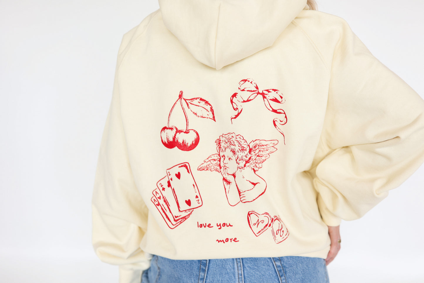 I Love You More Collection - Buttercream Hoodie