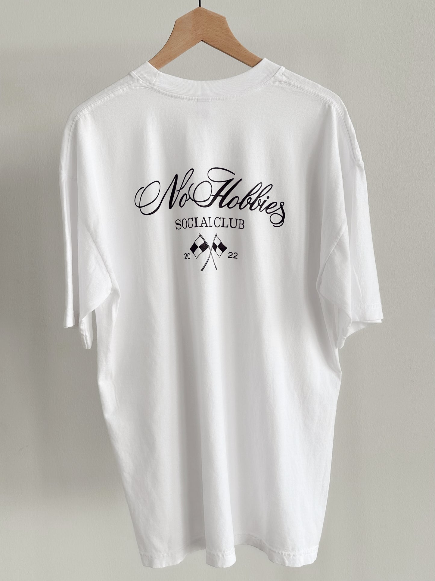 Social Club Collection - White/Black Pocket Tee