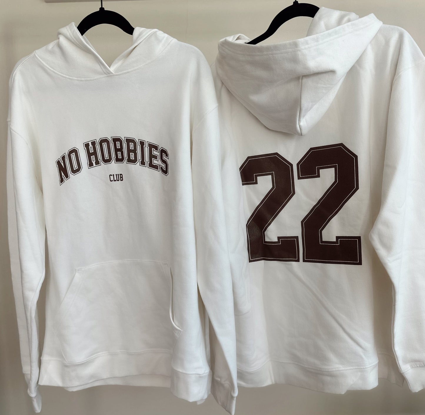 Varsity Club Collection - Cream/Brown Hoodie