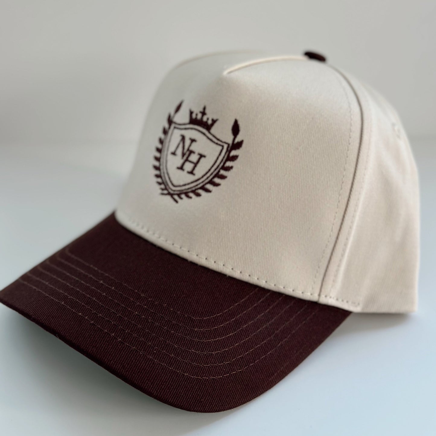 Varsity Collection - Brown/Cream Hat