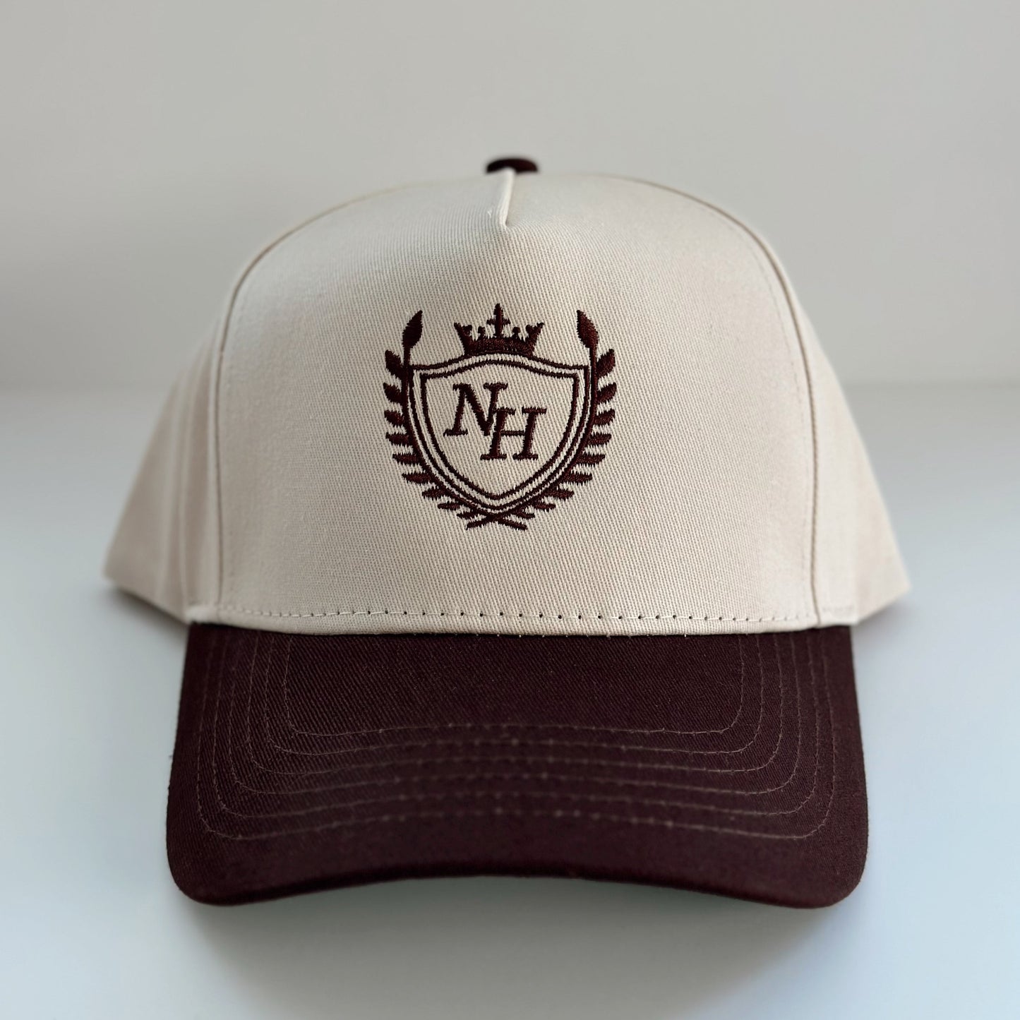 Varsity Collection - Brown/Cream Hat